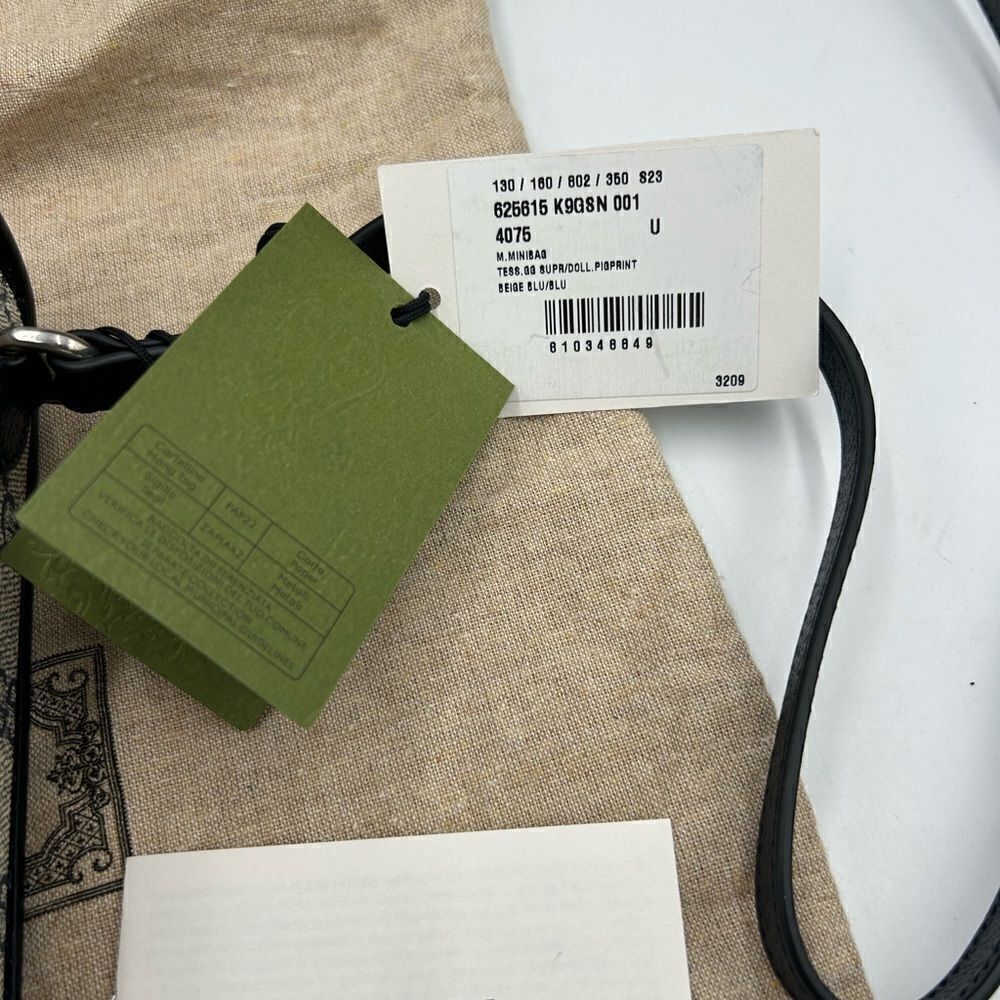 Women’s Gucci GG Supreme monogram horse bit 1955 shoulder bag made in Italy - Picture 10 of 11